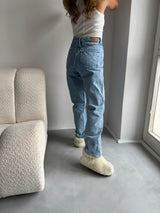 błękitne jeansy Weekday