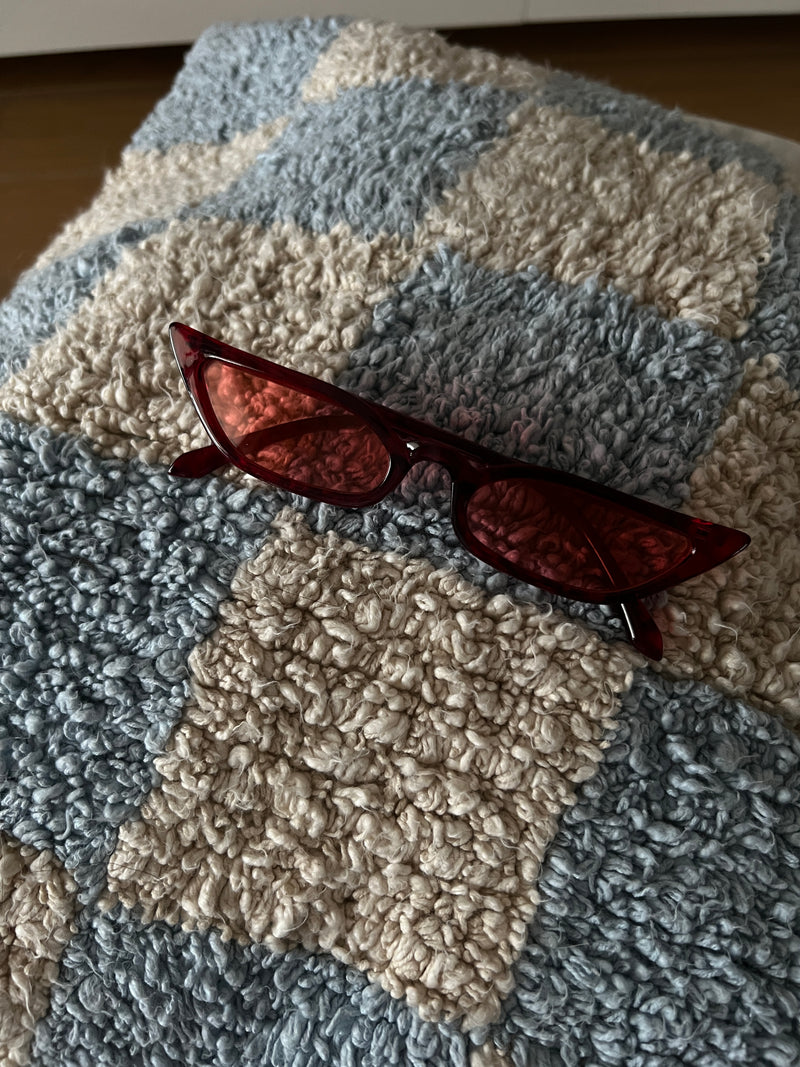 różowe okulary vintage